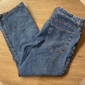 Men’s Croft and Barrow Flannel Lined Blue Jeans Size 36x30